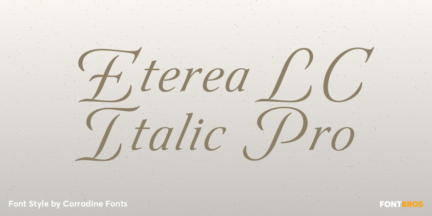Eterea LC Italic Pro Poster