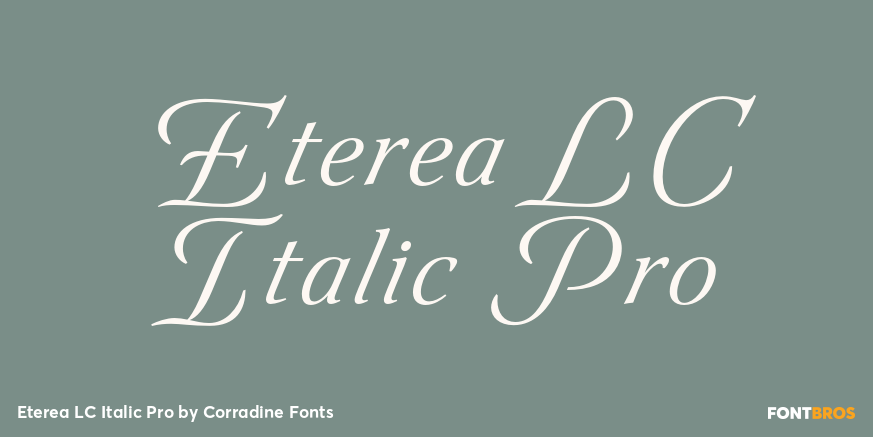 Eterea LC Italic Pro Poster