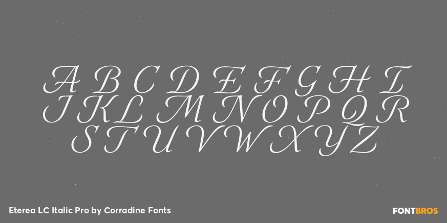 Eterea LC Italic Pro Font Poster #1