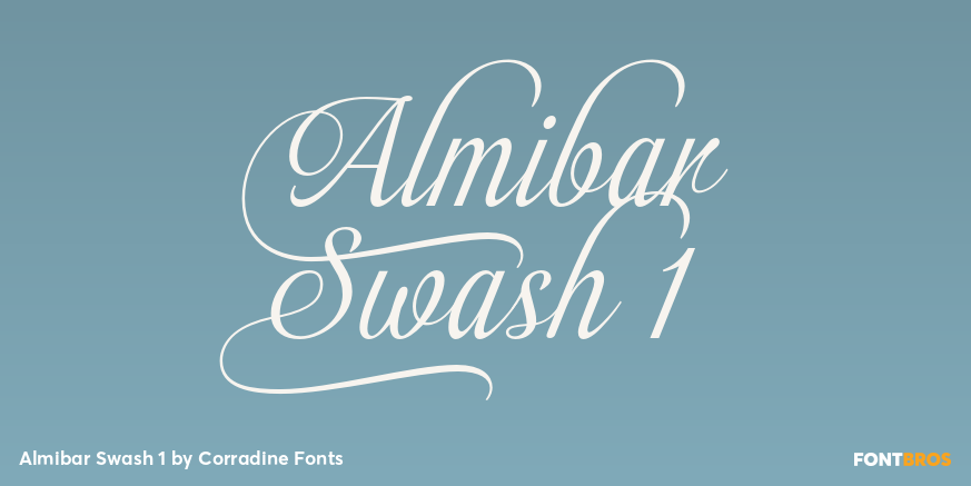 Almibar Swash 1 Font Poster #1