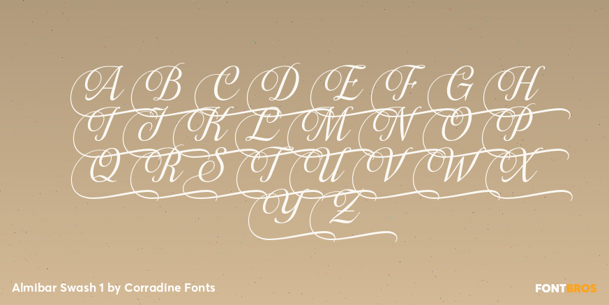 Almibar Swash 1 Font Poster #2