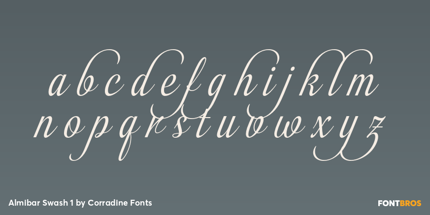 Almibar Swash 1 Font Poster #3