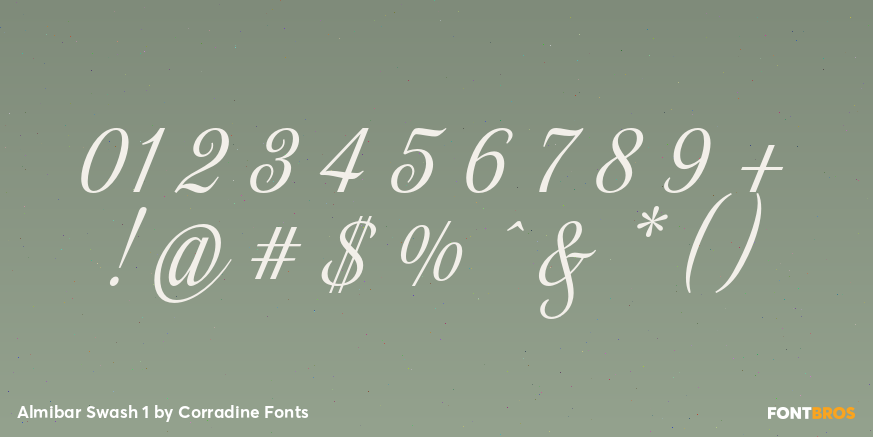 Almibar Swash 1 Font Poster #4