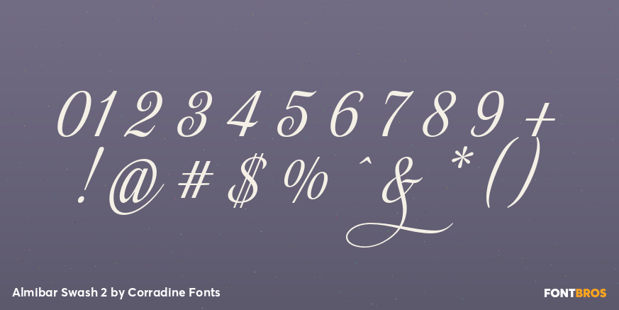 Almibar Swash 2 Font Poster #4