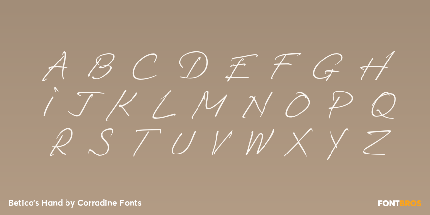 Betico's Hand Font Poster #2