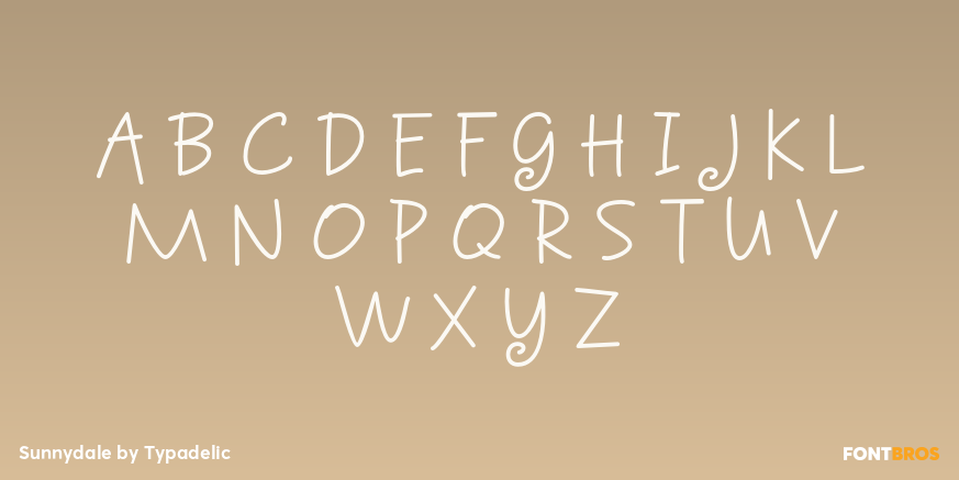 Sunnydale Font Poster #2