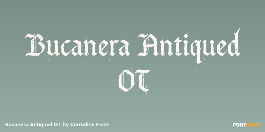Bucanera Antiqued OT Font Poster #1