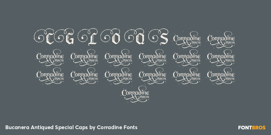 Bucanera Antiqued Special Caps Font Poster #1