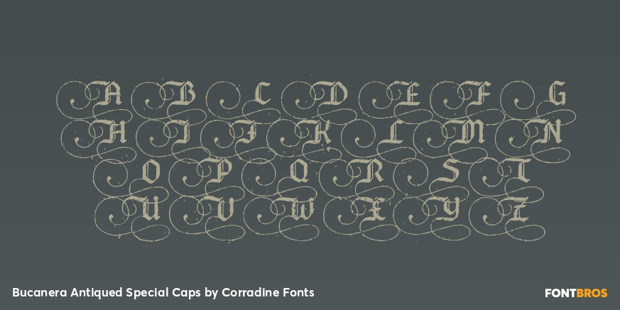 Bucanera Antiqued Special Caps Font Poster #1