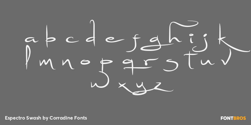 Espectro Swash Font Poster #3