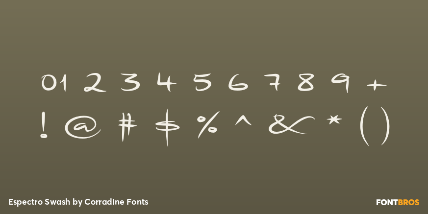 Espectro Swash Font Poster #4