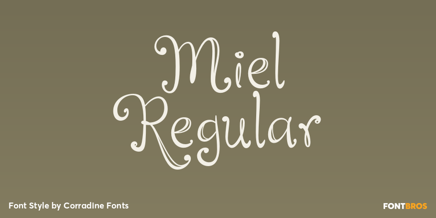Miel Regular Font Poster #1