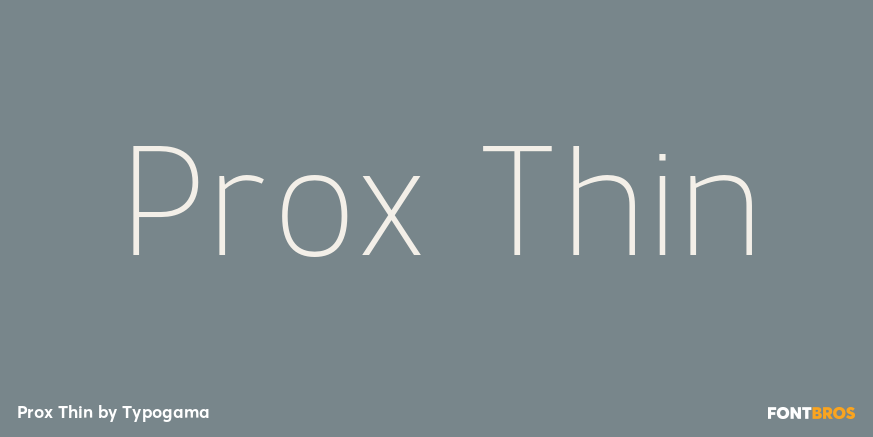 Prox Thin Font Poster #1
