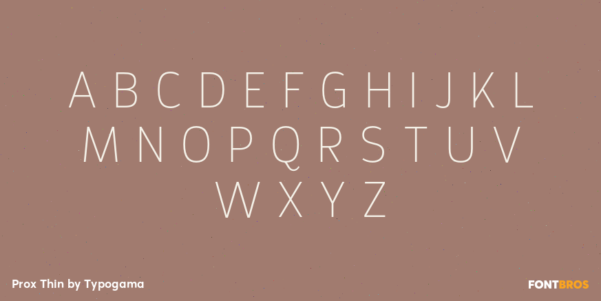 Prox Thin Font Poster #2
