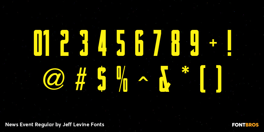 News Event Regular Font Poster #4