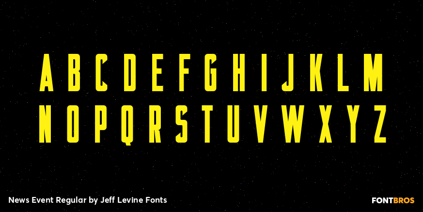 News Event Regular Font Poster #3