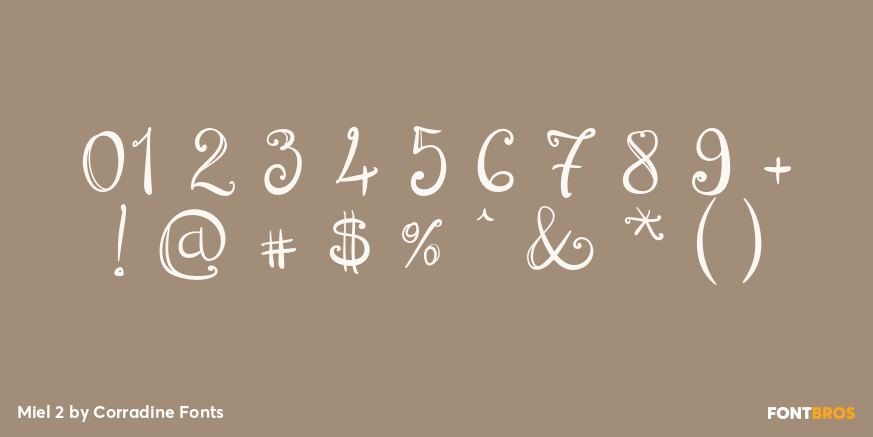 Miel 2 Font Poster #1