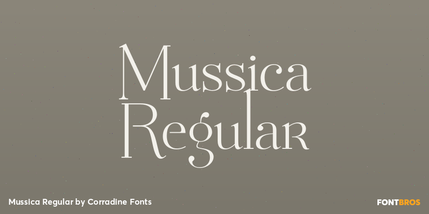 Mussica Regular Font Poster #1