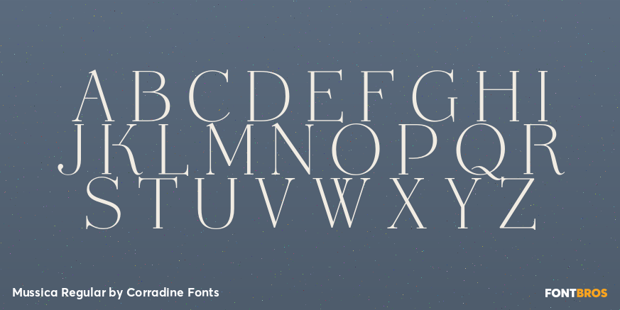 Mussica Regular Font Poster #2