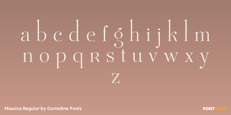 Mussica Regular Font Poster #3