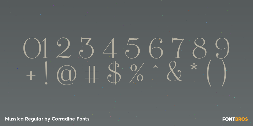 Mussica Regular Font Poster #4