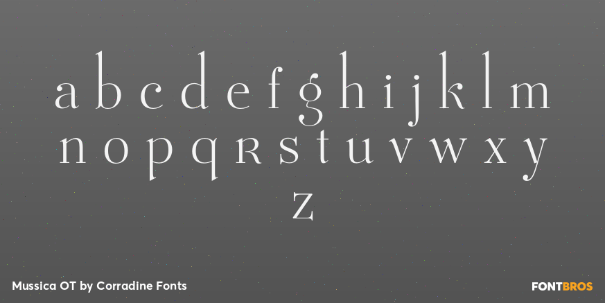 Mussica OT Font Poster #1