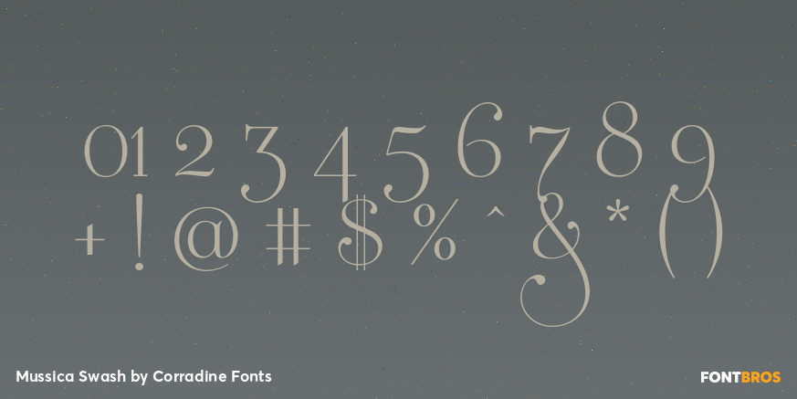 Mussica Swash Font Poster #1