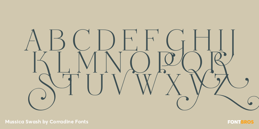 Mussica Swash Font Poster #1