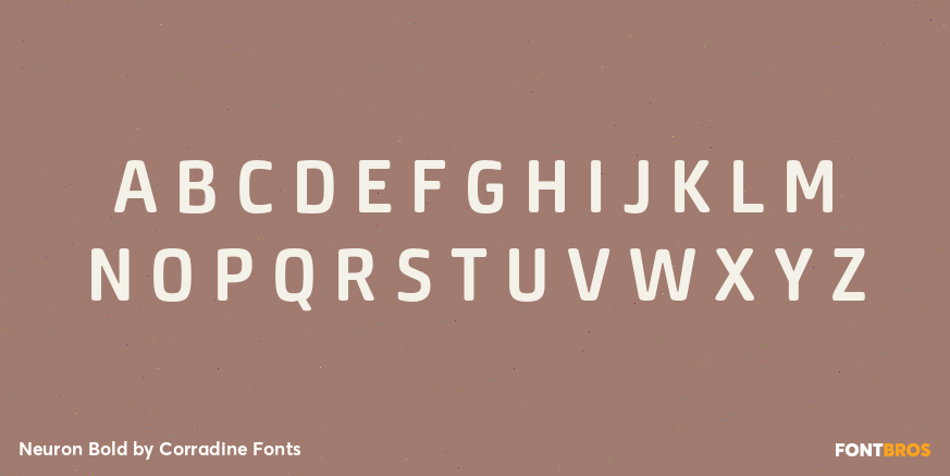 Neuron Bold Font Poster #2