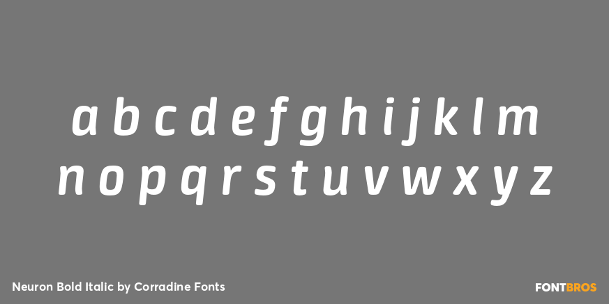 Neuron Bold Italic Font Poster #3