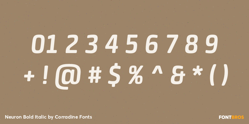 Neuron Bold Italic Font Poster #4