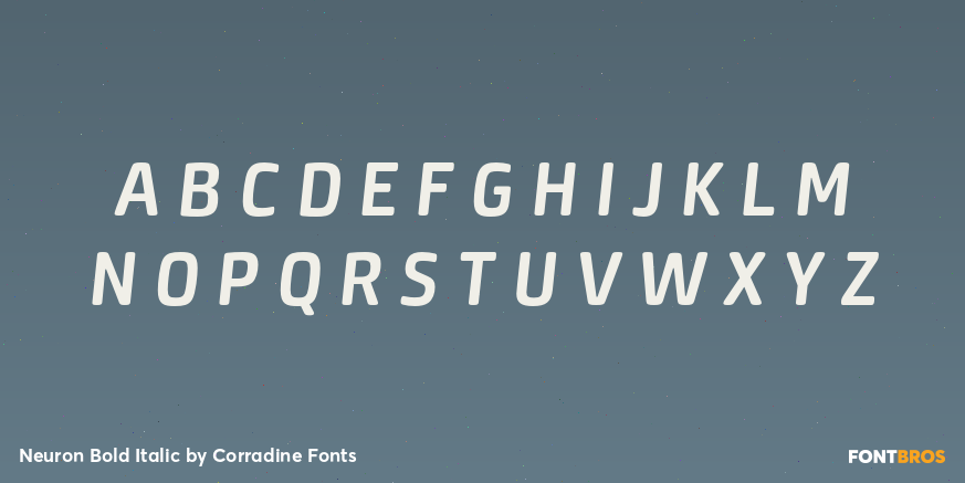 Neuron Bold Italic Font Poster #1