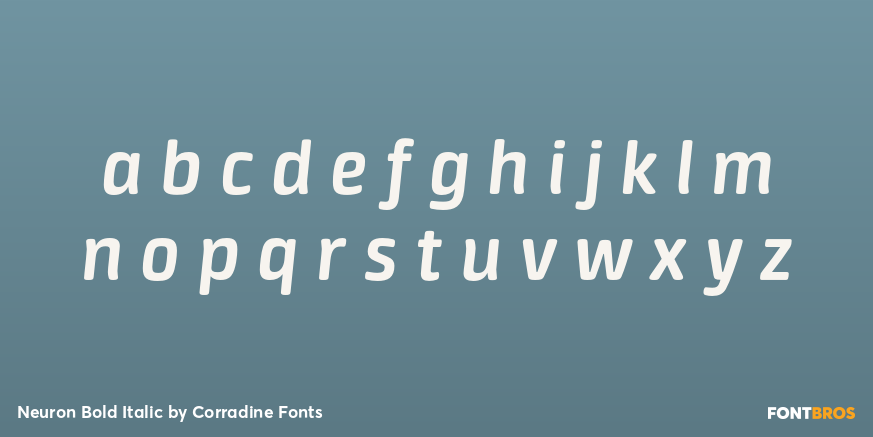 Neuron Bold Italic Font Poster #1