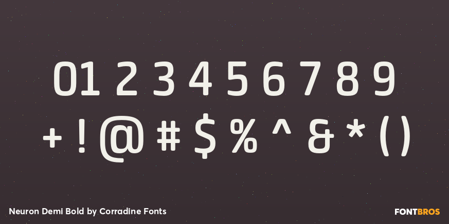Neuron Demi Bold Font Poster #1