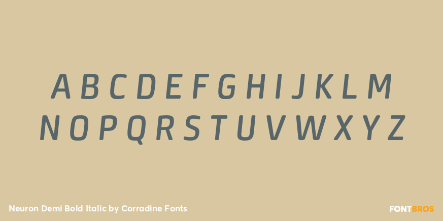 Neuron Demi Bold Italic Font Poster #2