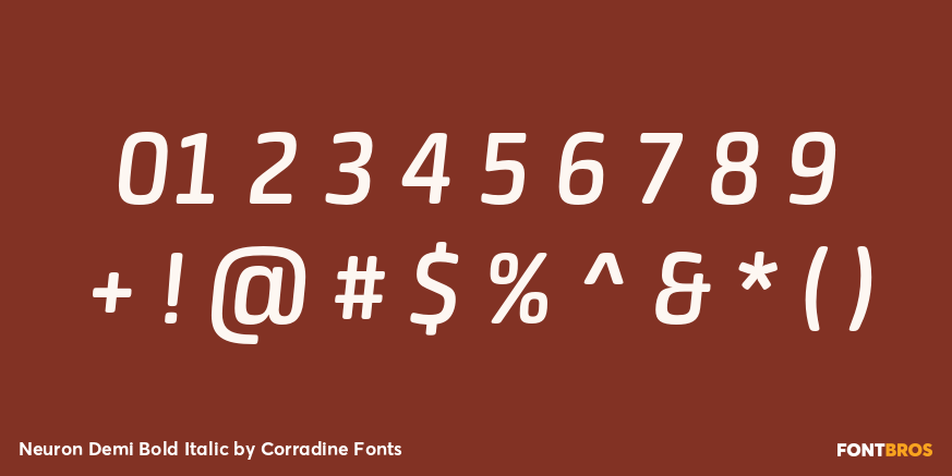 Neuron Demi Bold Italic Font Poster #4