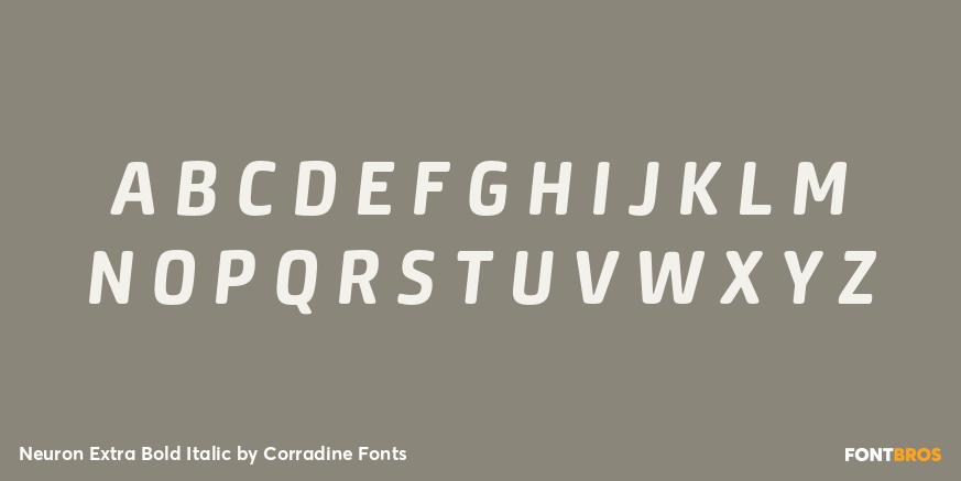 Neuron Extra Bold Italic Font Poster #2