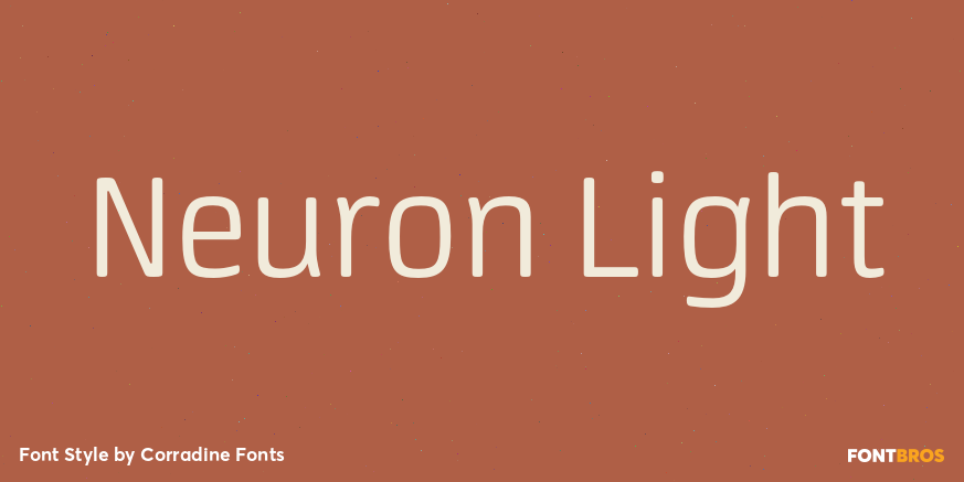 Neuron Light Font Poster #1