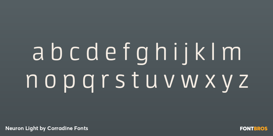 Neuron Light Font Poster #1