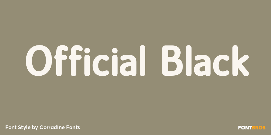 Official Black Font Poster #1