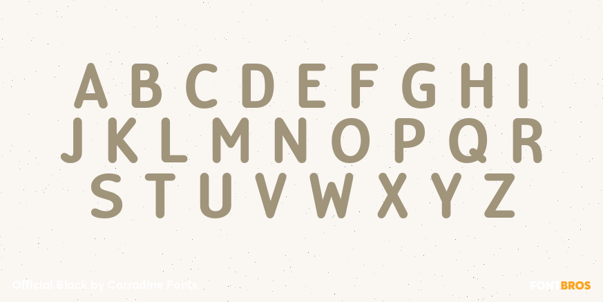 Official Black Font Poster #2