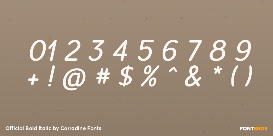 Official Bold Italic Font Poster #4