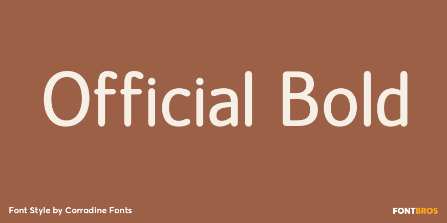 Official Bold Font Poster #1