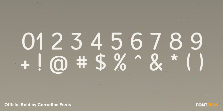 Official Bold Font Poster #1