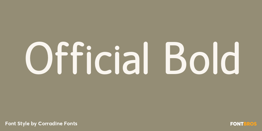 Official Bold Font Poster #1