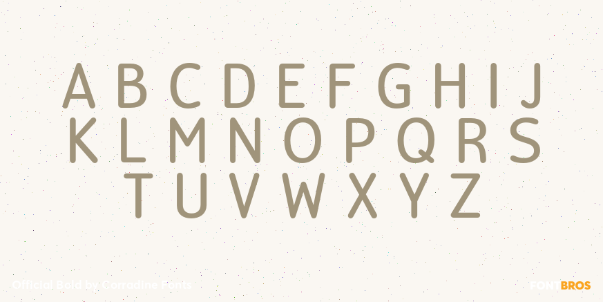 Official Bold Font Poster #2