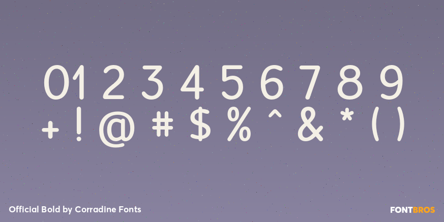 Official Bold Font Poster #4