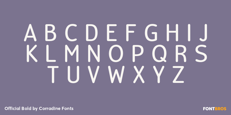 Official Bold Font Poster #1