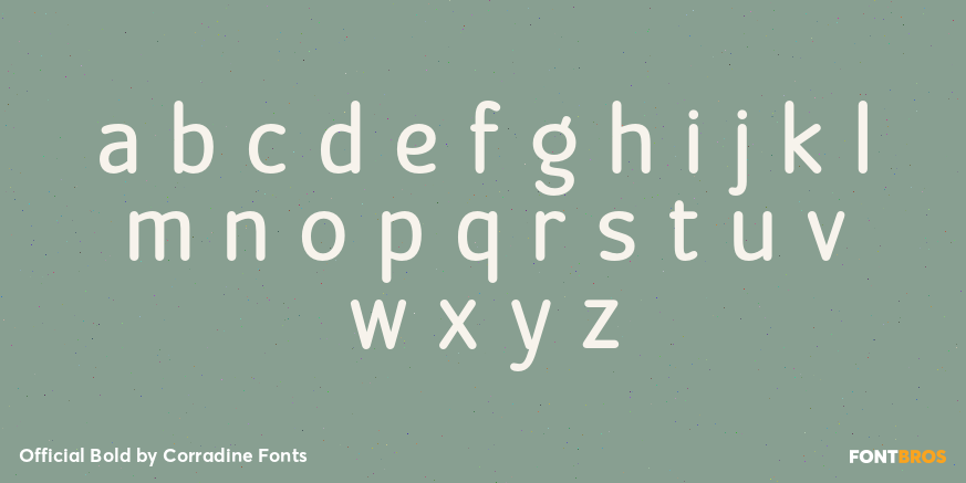 Official Bold Font Poster #1