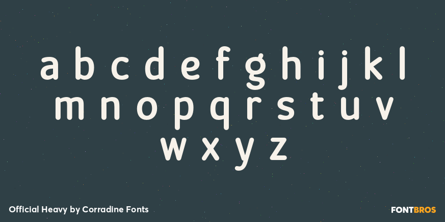 Official Heavy Font Poster #3